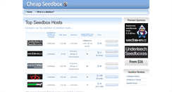 Desktop Screenshot of cheapseedbox.com