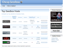 Tablet Screenshot of cheapseedbox.com